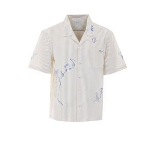 Dunst Men Striped Hand-Drawing Shirt